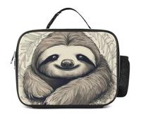 POTSCBVW Borsa termica per il pranzo con motivo bradipo My Spirit, grande capacità, con fibbia di sicurezza, a prova di perdite, per lavoro, palestra, picnic, viaggi e attività all'aperto