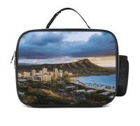 POTSCBVW Borsa termica per il pranzo con testa di diamante e testa di vulcano, con fibbia di sicurezza, a prova di perdite, per lavoro, palestra, picnic, viaggi e attività all'aperto