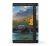 POTSCBVW Nature Landscape1 Portafoglio compatto a tre ante con portachiavi, leggero e resistente, per esterni, stile, taglia unica, classico