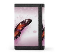 POTSCBVW Portafoglio a farfalla compatto a tre ante con portachiavi, borsa leggera e resistente per esterni, stile, taglia unica, classico