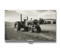 POTSCBVW Trattore Agricoltura Tranquil Porta Biglietti da Visita Super Leggero Portatile In Lega di Alluminio Organizzatore di Carte di Credito Sottile Professionale Porta Biglietti da Visita per