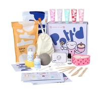 Pott’d Kit per Candele: Serata Romantica - Kit Fai da Te per Coppie con Argilla Autoindurente, Cera, Colori, Strumenti, Olio Profumato & Perline - Perfetto per San Valentino o Serate Romantiche