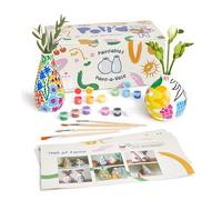 Pott’d Paint-a-Vase Kit di Pittura per Ceramica - Set Fai da Te per Vasi Personalizzati - Include Vasi, Vernici e Guida Passo-Passo
