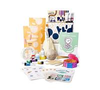 Pott'd Kit di Argilla senza cottura per Principianti. Kit fai da te creativo adulti comprendente argilla senza cottura, attrezzi, colori, pennelli, smalto e istruzioni passo-passo