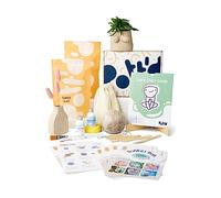 Pott'd Kit di Argilla senza cottura per Principianti. Kit fai da te creativo adulti comprendente argilla senza cottura, attrezzi, pennelli, smalto e istruzioni passo-passo
