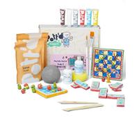 Pott'd Mini Kit di Ceramica | Kit di Argilla Autoindurente per Adulti | Include Colori, Pennelli e Strumenti da Vasaio | Tutorial Online Gratuito Passo Dopo Passo | Perfetto per Principianti
