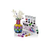Pott'd Pitture acriliche per ceramica Premium, set di vernici, kit per la pittura su ceramica per argilla essiccata all'aria - Colori glitterate