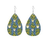 Potted Lemon Trees Orecchini Leggera Orecchini In Pelle Divertenti Orecchino In Pelle Per Tutti I Giorni Feste Decorazioni