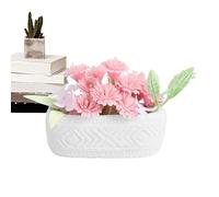 Potted Plant Model, Miniature Ceramic Plant, Decorative Ornament, Vivid Design with Realistic Details, Material with Lightweight Structure, Accessories for Boys Girls Children Kids