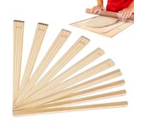 Pottery Ceramic Tools - Rolling Pin Guides, Wooden Mudboard Guide Rails | Ten Piece Natural Wooden Material | Mudboard Mudtools Bakery Counter Kneading Batter, Pottery Ceramic Rolling Pin Guide Rails