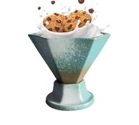 Pottery Coffee Mugs | Versatile Stoneware Funnel Coffee Tea Cup Set Retro Style Novelty - 170ml Innovative Aesthetics Stoneware Cup & Saucer Sets For Cofffee Milkshake Cappuccino Latte Sake Yogurt