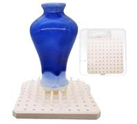 Pottery Firing Matte - Heat Safe Clay Sheet, Fire Shield Craft Base, Strong Kiln Pad, Multi Hole Studio Layer, Handy Clay Craft Helper, Soft Tool, Clean Area | Home Creative Use