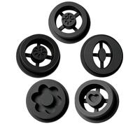 Pottery Foot Ring Tool, 5 Piece Clay Base Aligner, Ceramic Foot Mold Set | Precise Positioning Templates, Smooth Press Edges, Trimming Aid For Wheel Projects Bowls Plates Cups Beginners Ceramic Artist