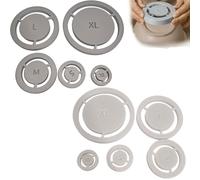 Pottery Foot Ring Tool Set, 10PC Clay Base Aligner for Ceramics