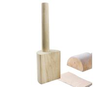 Pottery Hammer - Utensile per argilla fatto a mano, comodo manico | Art Beage per progetti in ceramica, mazza per formare in ceramica, mazza in pelle Sche cautela Wa Hammer Pounder Stick, conclusione