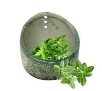 Pottery Handmade Herb Stripper Multi-Hole Ceramic Cup - Kitchen Artisan Peeler, Leaf Separator Tool, Clean Prep Solution | For Salad Cooking Chard Rosemary Basil