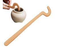 Pottery Tools, Wood Clay Sculpting Wand Small/Large Smooth Edge Ergonomic, Grip Modeling Stick, Durable Versatile Trimming Accessory for Workshop Slab Construction and Projects
