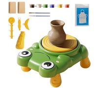 Pottery Wheel Kids - Mini Kit Per Modellare La Ceramica, Attrezzatura Per Studio Rotante Per Modellare L'argilla, Di Attività Per La Creazione Di Sculture Artistiche, Stazione Di Esplorazione