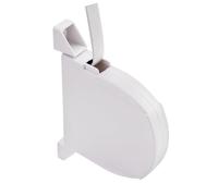 Pottwal Avvolgitore a nastro per tapparelle da 14 mm* 5m, avvolgitore a vite per tapparelle, avvolgitore a nastro montato in superficie, Colori della cintura tessuta bianco