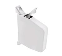 Pottwal Avvolgitore a nastro per tapparelle da 23 mm* 5m, avvolgitore a vite per tapparelle, avvolgitore a nastro montato in superficie, Colori della cintura tessuta nero e bianco