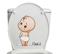 Potty Stickers | Self-Adhesive Removable Reusable Funny | Bathroom Sticker
