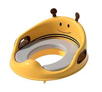 Potty Training Seat, Eronomic Non Slip Kid Potty Seat with Cute Cartoon Bee Design Detachable Potty Training Toilet for Babies Kids 1 to 8 Years Old (Jaune [PU])