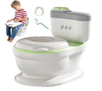 Potty Training Toilet, Realistic Splashproof Toilets Trainer, All-Round Safety Trainings Tool, Childrens Toilet Seat for Home Bathroom, Kids, Boys Girls, 15.35x11.42x13.78 inches