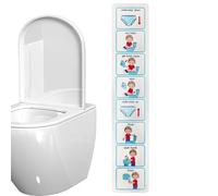 Potty Training Visual - Adesivo per il monitoraggio del WC, tabella per il WC, adesivo per addestramento al vasino, tabella di routine educativa speciale per bambini, di formazione