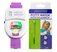 Potty Watch utilizza orari, luci e musica per addestrare il vasino, viola + kit di sostituzione della batteria