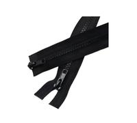 POTUBI Cerniera, 1 pz 200 cm 5# Cerniere in Resina a Doppia Apertura Colorate for Sacchi a Pelo, Divano, Tessuti for la casa(Black)