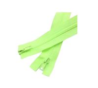 POTUBI Cerniera, 1 pz 200 cm 5# Cerniere in Resina a Doppia Apertura Colorate for Sacchi a Pelo, Divano, Tessuti for la casa(Fluorescent Green)