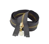 POTUBI Cerniera, 5 Pezzi 15 cm 3# Cerniere Metalliche Chiuse Colorate con tirazip a Perla for Borse, Scarpe(Grey)