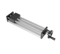POTYYH Guida lineare da 330 mm, guida lineare manuale per tavolo scorrevole, design doppio asse ottico, corsa efficace 250 mm, per ristrutturazione attrezzature CNC