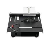 POTYYH Mini Sega da Tavolo, Sega Circolare Elettrica da 200W, Sega da Banco Portatile ad Alta Precisione con 1 Lama, Alimentatore a 7 Velocità, per Progetti di Lavorazione del Legno Fai-da-Te