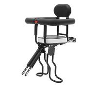 POTYYH Seggiolino da bicicletta per bambini, anteriore e bicicletta, fino a 80 kg, regolabile, con guardrail rimovibile per bambini da 1 a 5 anni