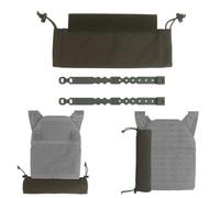 Pouch Tattica Arrotolabile, Organizzatore Molle con Chiusura a Strappo | Custodia di Supporto Portatile, Cordini Regolabili e Cinghie di Aggancio per Chest Rig, Zaini, Airsoft