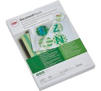 Pouches per plastificatrici GBC 3200723 - 140302 Formato utile 216x303 mm - Formato a4 - Spessore 125 micron per lato - Colore trasparente - Conf 100 - 3200723