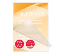 Pouches per Plastificatrici GBC - A7 Lucida - 125 micron - IB581076 (Trasparente