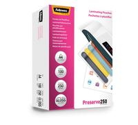 Pouches per Plastificatrici Preserve250 Fellowes - 216x303 mm Lucida - 250 Micro