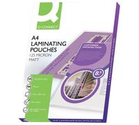 Pouches per plastificatrici Q-Connect 2x125 µm finitura opaca A4 Conf. 100 pezzi - KF24055
