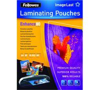 Pouches poliestere Fellowes A4 confez.25 pezzi 80 micron