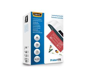 Pouches Protect175 - A4 - 2x175 micron - Fellowes - scatola 100 pezzi