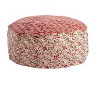 Pouf 65x65x25cm in Tessuto Lorient Rosso