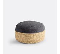 Pouf bicolore iuta Popayan Beige TU