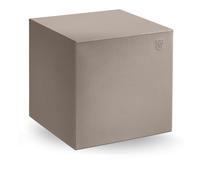 Pouf BLOK in polietilene 40x40xh40 cm Interne 36X36 cm Ideale per un ambiente esterno ed interno Ambra ambra