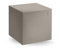 Pouf Blok in polietilene per interno ed Esterno Dimensioni 45x45xh 45 cm dalle molteplici funzionalità colore Ambra ambra