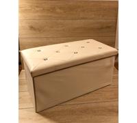 Pouf Cassapanca Contenitore In Pelle Sintetica 5 Colori 763838cm In Ecopelle
