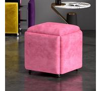 Pouf con rotelle girevoli, trasformabile per soggiorno, camera da letto, ufficio