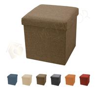 Pouf Contenitore Cassapanca Pouff Pieghevole Cubo Poggiapiedi Divano in Tessuto