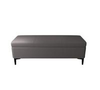 Pouf contenitore con piano ribaltabile base moderna in metallo panca imbottita rettangolare panca portascarpe multifunzionale per soggiorno camera da letto negozio (80×40×43 cm/grigio scuro)